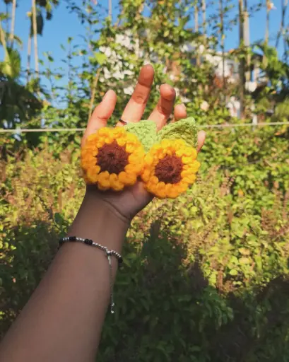 Sunflower Keychain