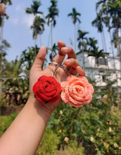 Rose Keychain